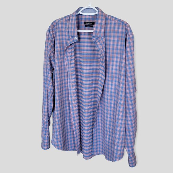BUGATCHI Classic Fit Men's Long Sleeve Plaid Button Down Multi Color Size Large - Picture 2 of 13